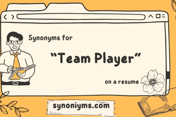 professional synonyms for team player on a resume