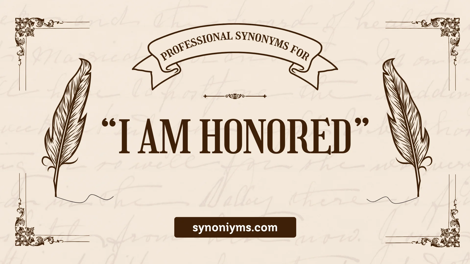 professional synonyms for i am honored