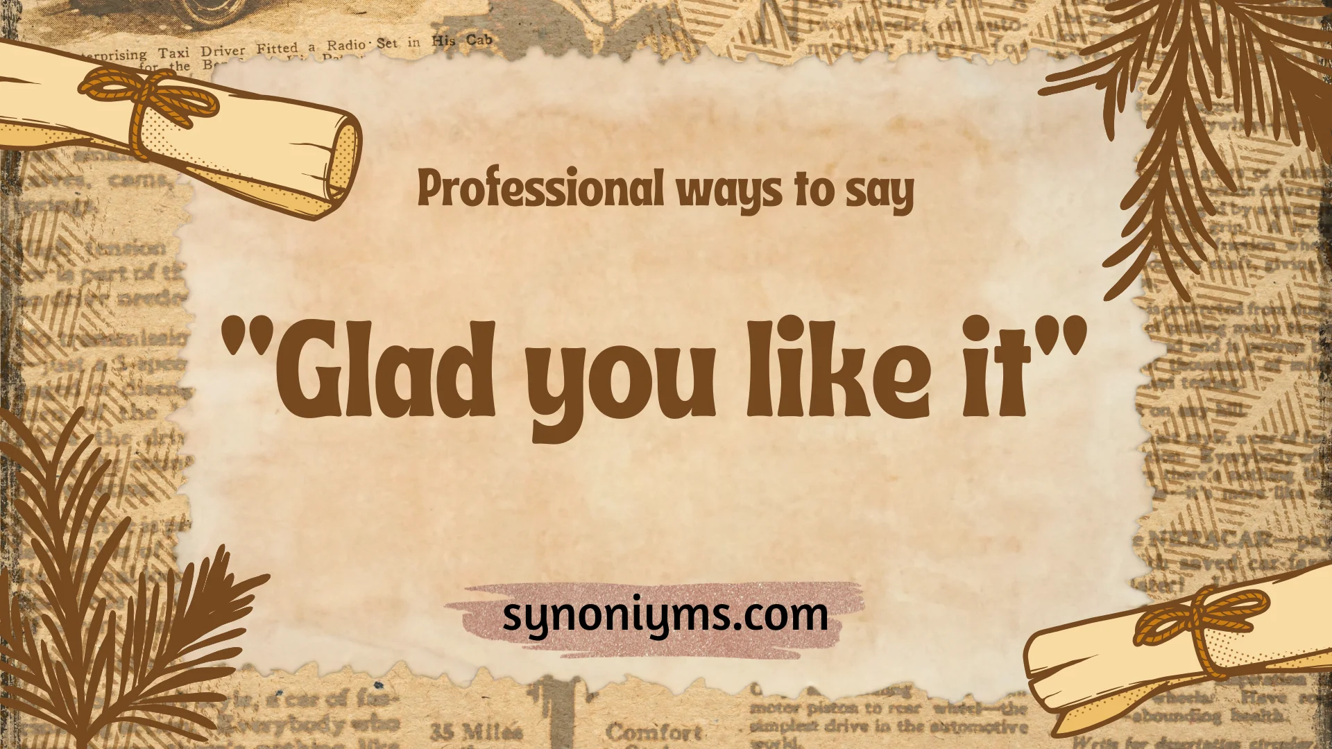 professional ways to say glad you like it