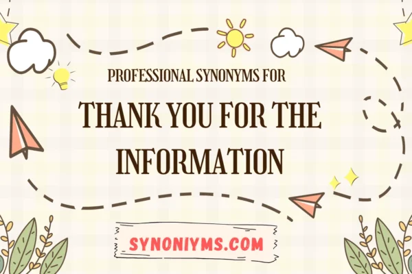 professional ways to say thank you for the information