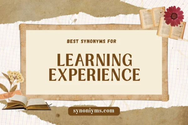 best synonyms for learning experience