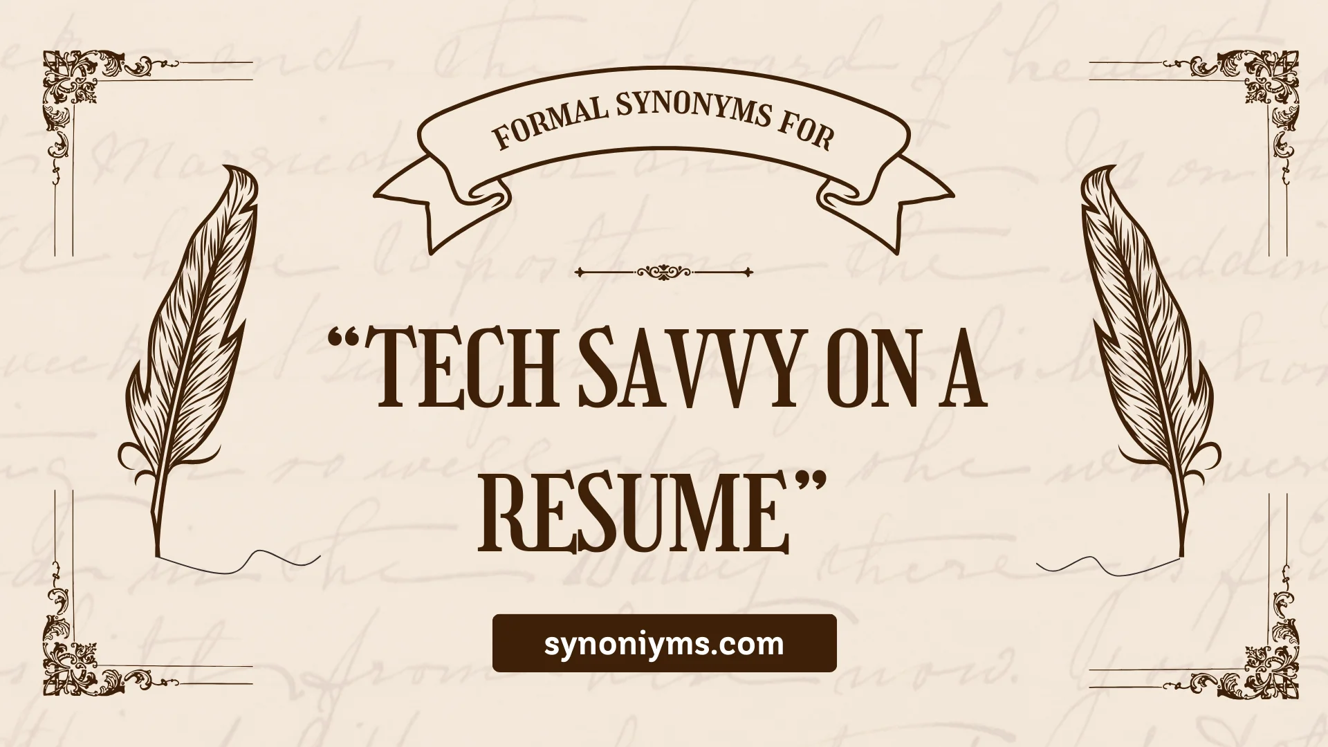 formal synonyms for tech savvy on a resume