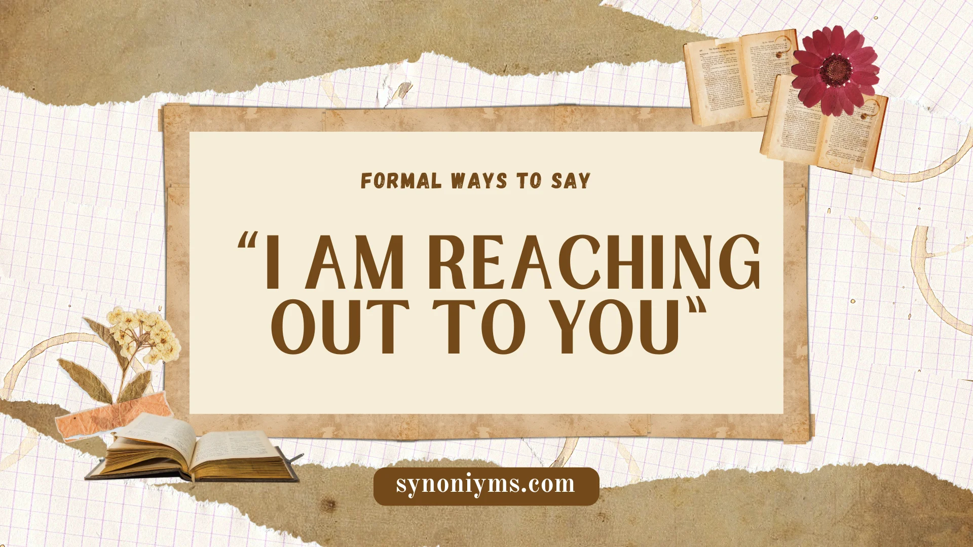 formal ways to say i am reaching out to you